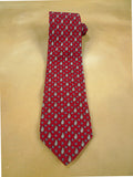 26/0769 christian dior red paisley pattern 100% silk tie