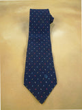 26/0784 immaculate christian dior blue red 100% silk tie