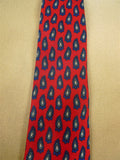 26/0753 hilditch & key red blue paisley pattern 100% silk tie