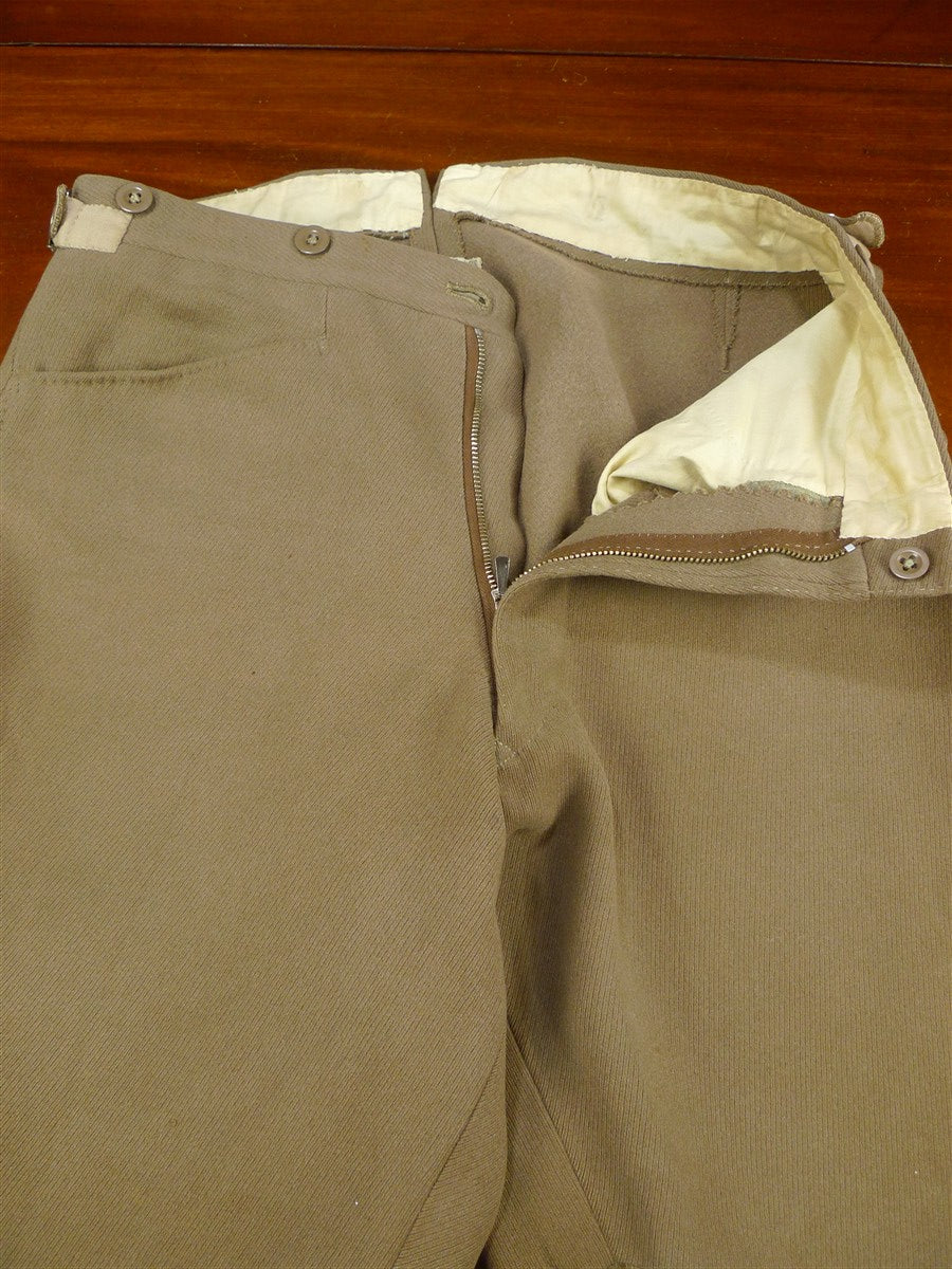 26/0755 vintage 1972 savile row bespoke heavyweight cavalry twill riding jodphurs 32