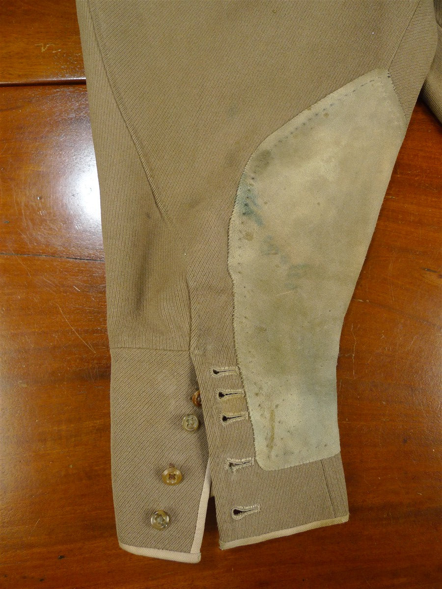 26/0755 vintage 1972 savile row bespoke heavyweight cavalry twill riding jodphurs 32