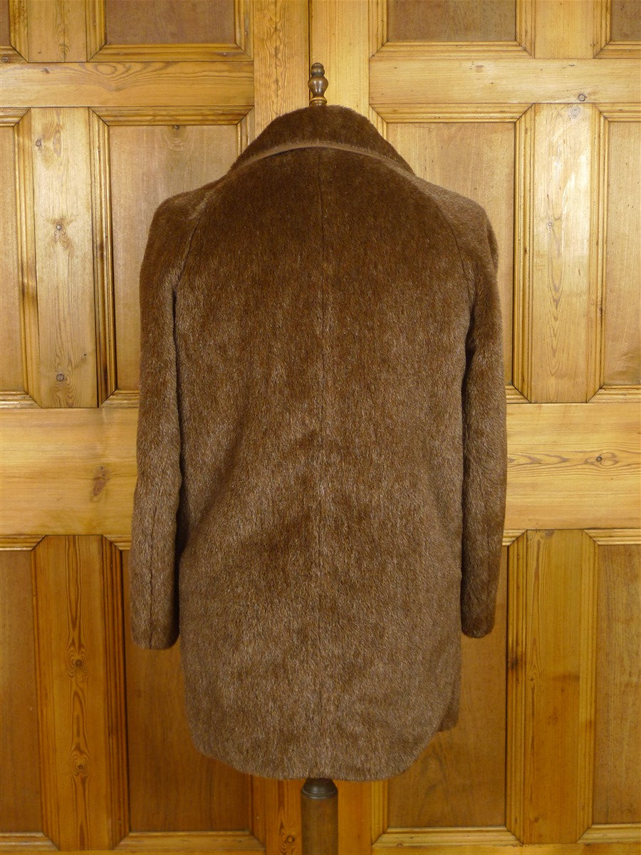 26/0756 wonderful vintage gannex alpaca teddy bear style car peacoat 40