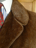 26/0756 wonderful vintage gannex alpaca teddy bear style car peacoat 40