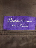 26/0758 vintage ralph lauren purple label brown wool & cashmere rope-stripe 3-piece suit 40 regular