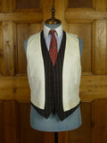 26/0758 vintage ralph lauren purple label brown wool & cashmere rope-stripe 3-piece suit 40 regular