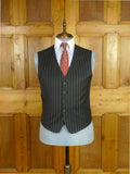 26/0763 immaculate chester barrie black 3-piece pin-stripe wool suit 40 short