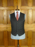 26/0763 immaculate chester barrie black 3-piece pin-stripe wool suit 40 short