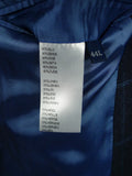 26/0777 immaculate gieves & hawkes savile row silk linen wool blue wp check sports jacket blazer 43-44 long