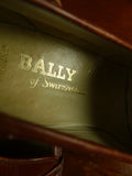 26/0779 near immaculate bally of switzerland brown leather loafer shoe w/ trees uk 8