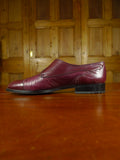 26/0780 near immaculate bally of switzerland mahogany red leather monk strapshoe w/ trees uk 8