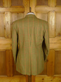 26/0788 heavyweight vintage john g hardy gun check tweed country sports jacket 46 long
