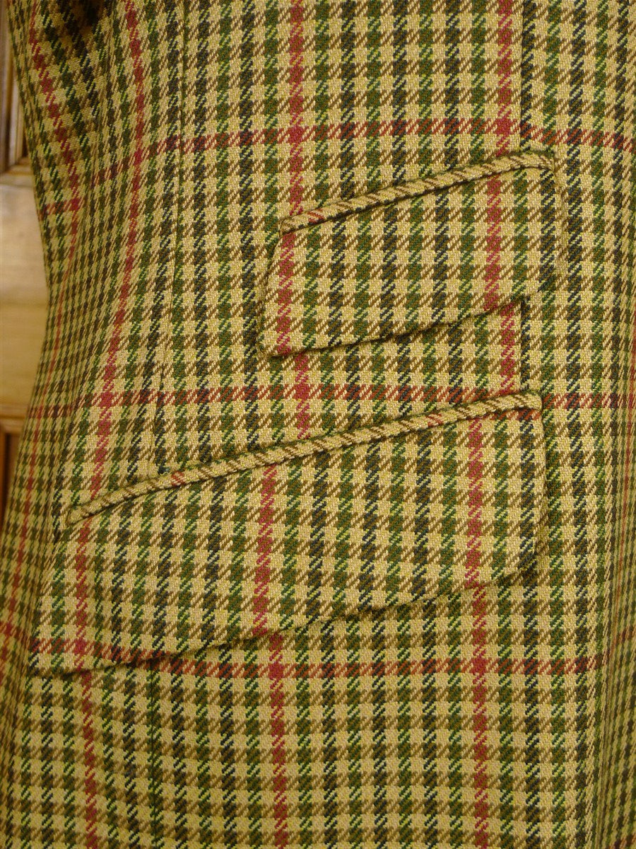 26/0788 heavyweight vintage john g hardy gun check tweed country sports jacket 46 long