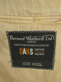 26/0789 vintage bernard weatherill heavyweight brown glen check tweed hacking jacket w/ ghillie collar 40 regular