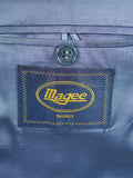 26/0790 immaculate vintage irish blue / green gun check shooting style tweed country sports jacket 46 regular