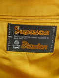 26/0791 vintage bladen supasax green wp check norfolk style tweed country sports jacket w/ belt 43-44 regular