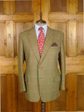 26/0793 immaculate vintage dege savile row bespoke shepherds check tweed country suit 44 regular