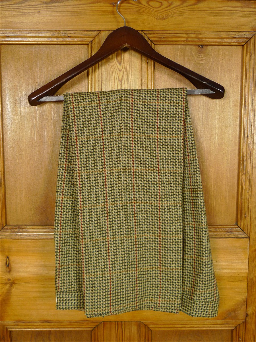 26/0793 immaculate vintage dege savile row bespoke shepherds check tweed country suit 44 regular