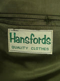 26/0794 vintage irish green puppytooth check wool town & country suit 42-43 long