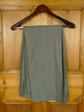 26/0794 vintage irish green puppytooth check wool town & country suit 42-43 long