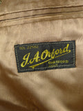 26/0785 vintage british tailor made green wp check tweed sports jacket 38-39 regular