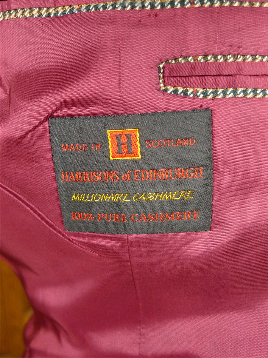 26/0801 near immaculate fallon & harvey savile row shepherds check sports jacket blazer in harrisons pure cashmere cloth 39-40 regular