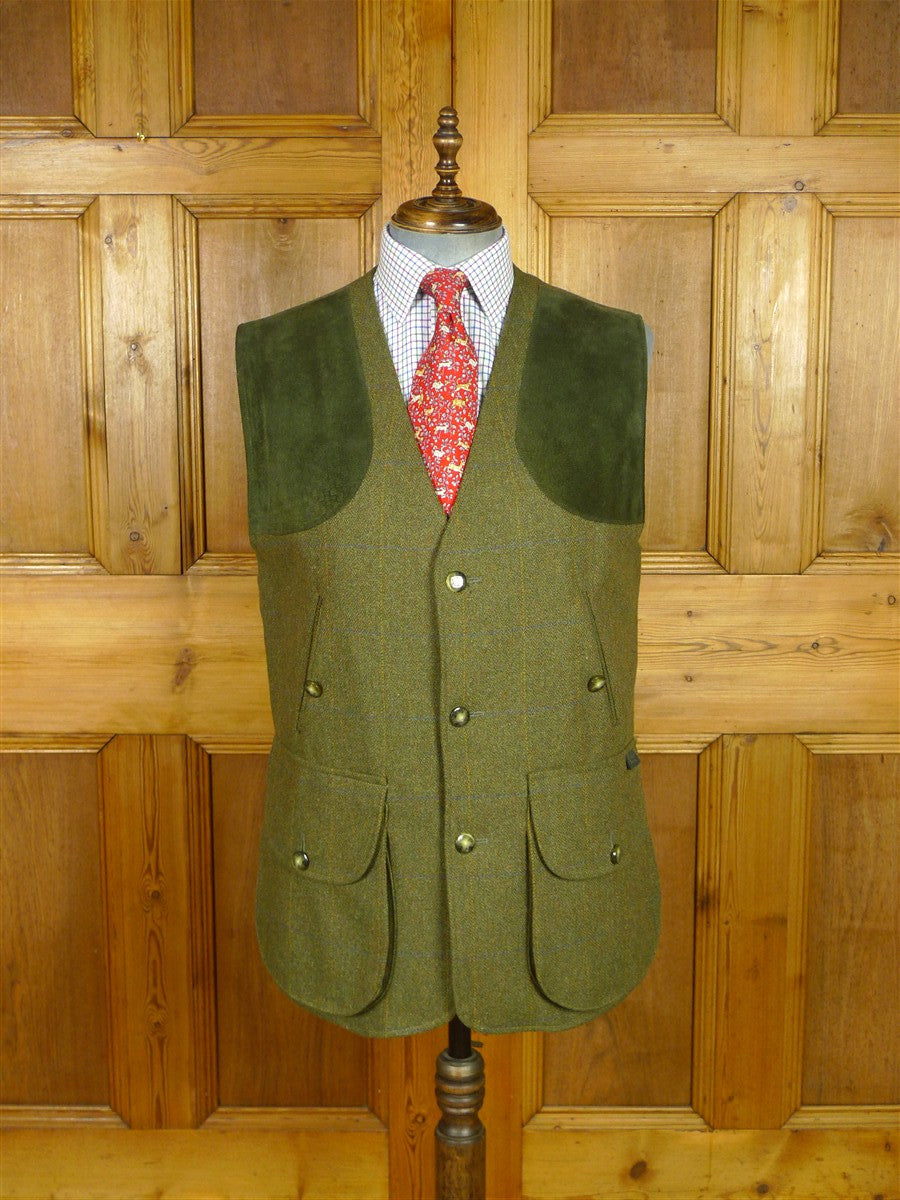 26/0798 immaculate alexander james of pendlebury green wp check tweed shooting vest rrp £295 medium 41