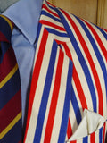 26/0797 ryder amies cambridge university red white blue boating blazer jacket 45 long