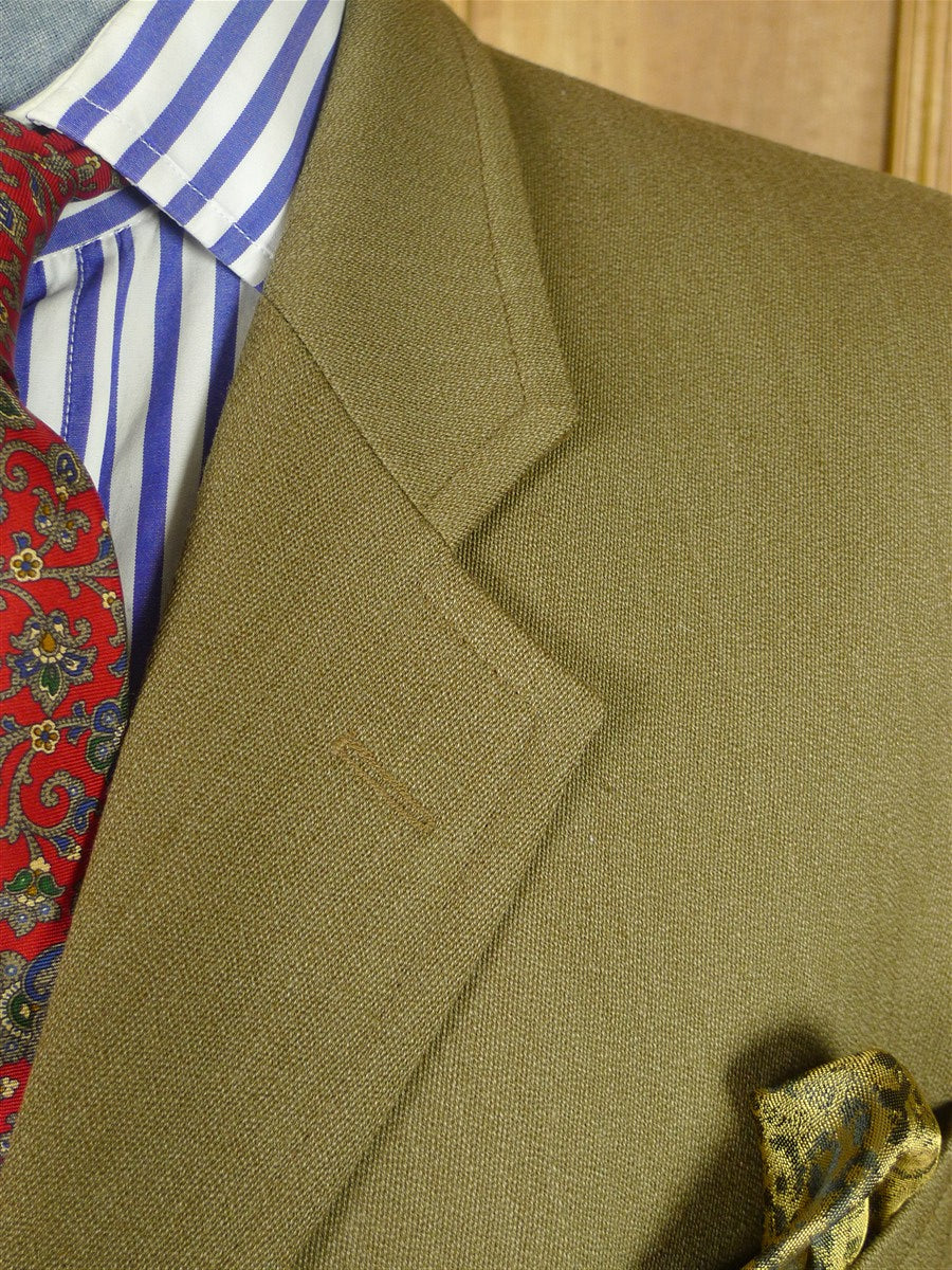 26/0803 vintage baron of piccadilly khaki venetian wool covert coat overcoat 46 regular