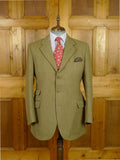 26/0810 heavyweight john g hardy green keepers tweed jacket w/ ghillie collar 43-44 regular
