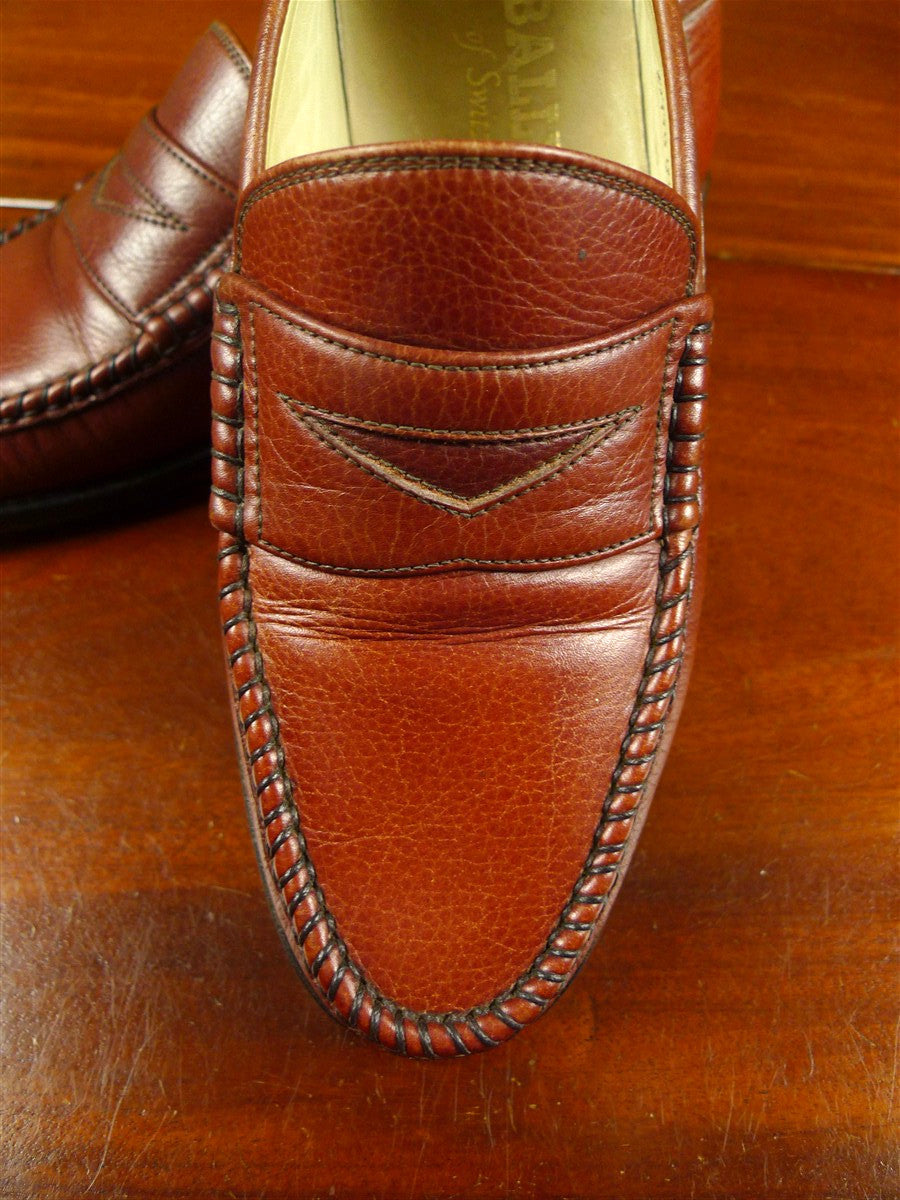 26/0779 near immaculate bally of switzerland brown leather loafer shoe w/ trees uk 8 E