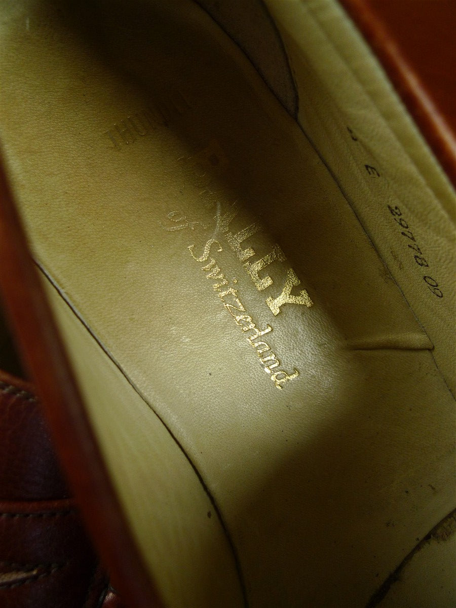 26/0779 near immaculate bally of switzerland brown leather loafer shoe w/ trees uk 8 E