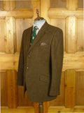 26/0820 immaculate cordings piccadilly brown twill tweed sports jacket blazer w/ contrast linings 44 long