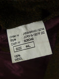 26/0820 immaculate cordings piccadilly brown twill tweed sports jacket blazer w/ contrast linings 44 long