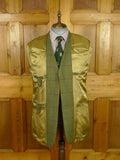 26/0822 musto performance green wp check tweed shooting jacket w/ action back 44 regular to long