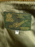 26/0814 wonderful vintage p&j haggart of aberfeldy heavyweight khaki wp check 3-piece tweed shooting suit 44 regular