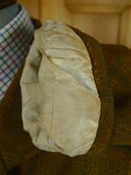 26/0821 vintage 1960s british green wp check cavalry twill hacking jacket w/ poacher's pocket for goodwood revival 39 regular