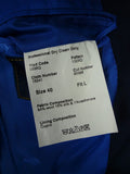 26/0830 deadstock new w/ tags crombie navy blue wool silk & cashmere blazer 40 long