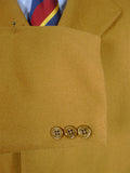 26/0825 immaculate 1980s vintage aquascutum heavyweight tan brown venetian wool fly-front coat overcoat 46 short