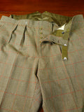 26/0813 immaculate kent haste lachter 2023 savile row bespoke brown / amber 4-piece tweed suit (portly cut) 47 regular to long