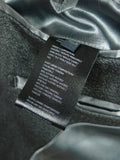 26/0815 immaculate crombie grey venetian wool covert coat overcoat w/ velvet collar (rrp £700) 36 regular