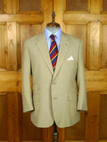26/0827 couch & hoskin 2004 city of london bespoke pale khaki fresco weave wool suit 42-43 short