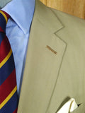 26/0827 couch & hoskin 2004 city of london bespoke pale khaki fresco weave wool suit 42-43 short
