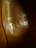 26/0853 vintage tricker's northampton british black brogue leather country shoe uk 10