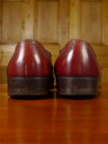 26/0705 beautiful vintage george cleverly brown leather brogue slip-on shoe w/ bags uk 9