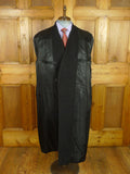 26/0845 stunning 1985 vintage henry poole charcoal grey d/b cashmere 'king coat' overcoat overcoat w/ silk-velvet collar 46
