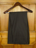 26/0849 immaculate vintage 1999 henry poole savile row bespoke dark brown herringbone worsted suit 42 regular