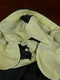 26/0836 immaculate vintage aquascutum grey worsted flannel flat front trouser w/ daks tabs 35