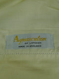 26/0836 immaculate vintage aquascutum grey worsted flannel flat front trouser w/ daks tabs 35