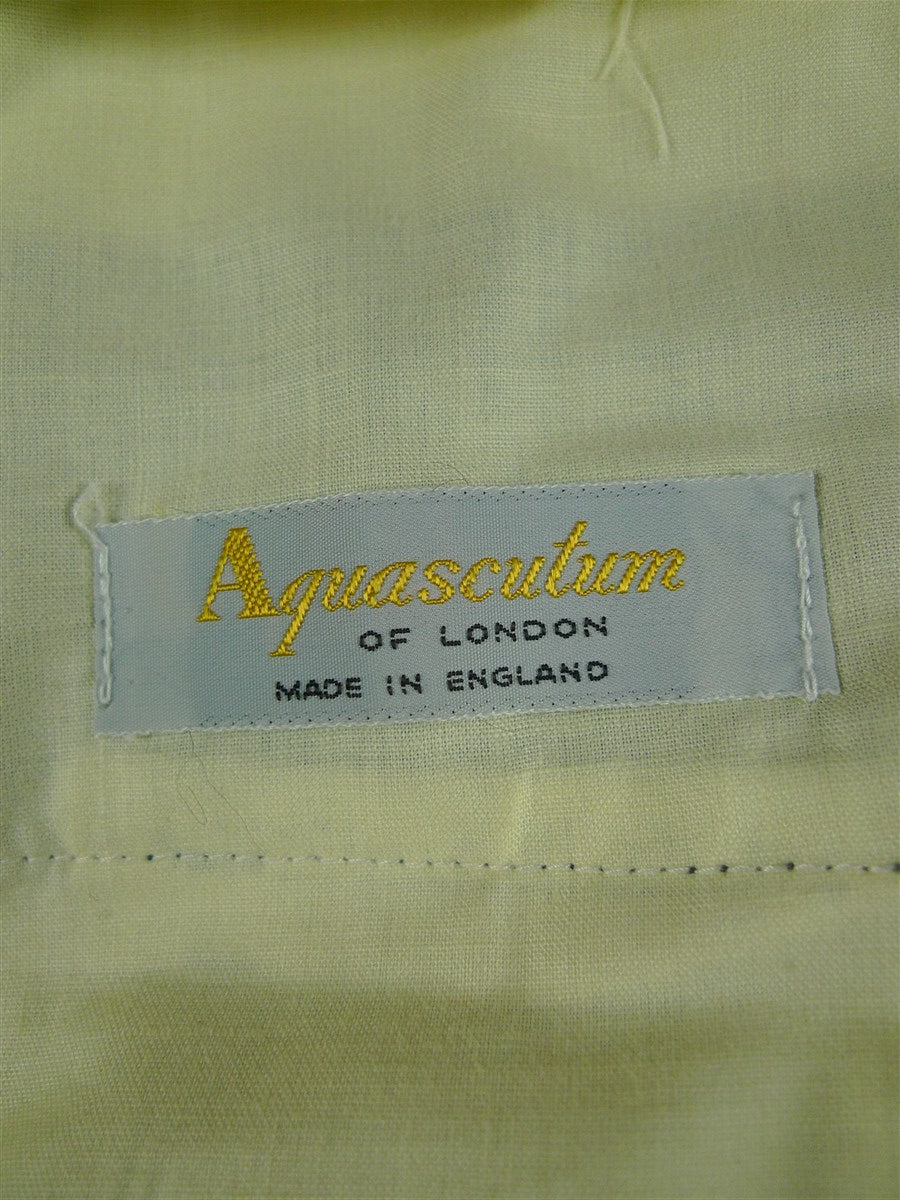 26/0837 immaculate vintage aquascutum grey worsted flannel flat front trouser w/ daks tabs 34
