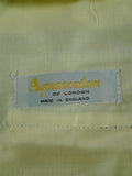 26/0837 immaculate vintage aquascutum grey worsted flannel flat front trouser w/ daks tabs 34